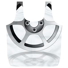 Car Wheel Chrome Rim Full Print Recycle Bags (l)  by Nexatart