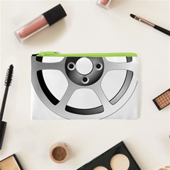 Car Wheel Chrome Rim Cosmetic Bag (xs) by Nexatart