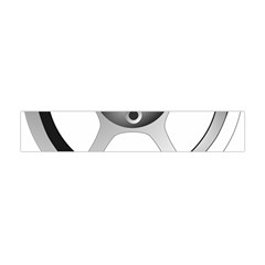 Car Wheel Chrome Rim Flano Scarf (mini) by Nexatart