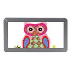 Owl Colorful Patchwork Art Memory Card Reader (mini) by Nexatart