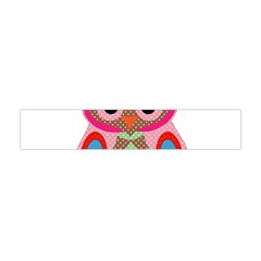 Owl Colorful Patchwork Art Flano Scarf (mini)