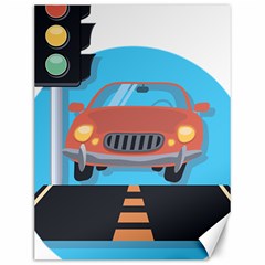 Semaphore Car Road City Traffic Canvas 12  X 16   by Nexatart