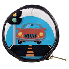 Semaphore Car Road City Traffic Mini Makeup Bags by Nexatart