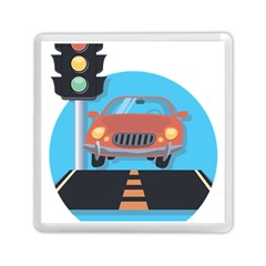 Semaphore Car Road City Traffic Memory Card Reader (square)  by Nexatart