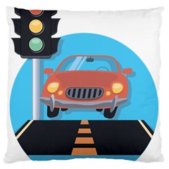 Semaphore Car Road City Traffic Standard Flano Cushion Case (one Side) by Nexatart