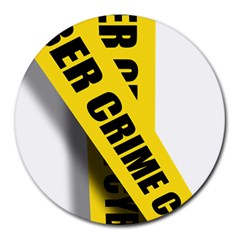 Internet Crime Cyber Criminal Round Mousepads by Nexatart