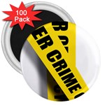 Internet Crime Cyber Criminal 3  Magnets (100 pack) Front