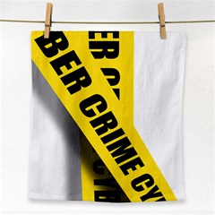 Internet Crime Cyber Criminal Face Towel by Nexatart