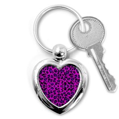 Pattern Design Textile Key Chains (Heart) 