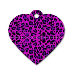 Pattern Design Textile Dog Tag Heart (One Side)