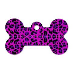 Pattern Design Textile Dog Tag Bone (One Side)