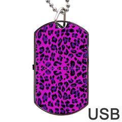 Pattern Design Textile Dog Tag USB Flash (One Side)