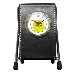 Monster Troll Halloween Shudder Pen Holder Desk Clocks by Nexatart