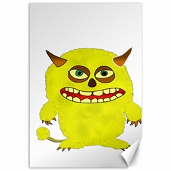 Monster Troll Halloween Shudder Canvas 12  X 18  