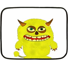 Monster Troll Halloween Shudder Double Sided Fleece Blanket (mini)  by Nexatart