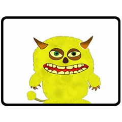 Monster Troll Halloween Shudder Fleece Blanket (large)  by Nexatart