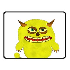 Monster Troll Halloween Shudder Fleece Blanket (small) by Nexatart