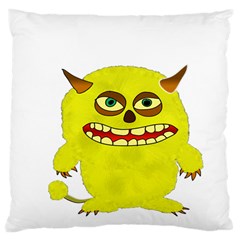 Monster Troll Halloween Shudder Large Cushion Case (two Sides) by Nexatart