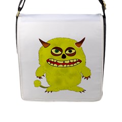 Monster Troll Halloween Shudder Flap Messenger Bag (l)  by Nexatart