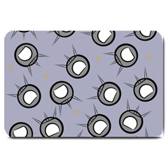 Rocket Ship Wallpaper Background Large Doormat  by Nexatart