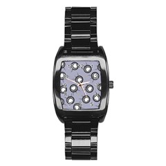 Rocket Ship Wallpaper Background Stainless Steel Barrel Watch