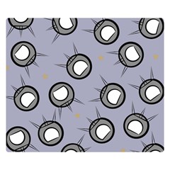 Rocket Ship Wallpaper Background Double Sided Flano Blanket (small)  by Nexatart