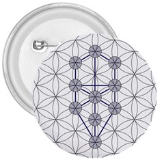 Tree Of Life Flower Of Life Stage 3  Buttons by Nexatart