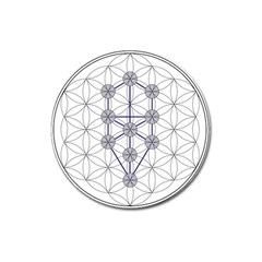 Tree Of Life Flower Of Life Stage Magnet 3  (round) by Nexatart