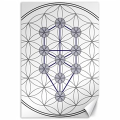 Tree Of Life Flower Of Life Stage Canvas 24  X 36  by Nexatart