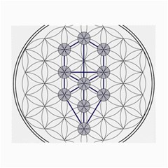 Tree Of Life Flower Of Life Stage Small Glasses Cloth (2-side) by Nexatart