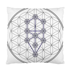 Tree Of Life Flower Of Life Stage Standard Cushion Case (one Side) by Nexatart