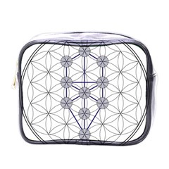 Tree Of Life Flower Of Life Stage Mini Toiletries Bags by Nexatart