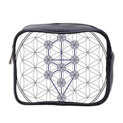 Tree Of Life Flower Of Life Stage Mini Toiletries Bag 2-side by Nexatart