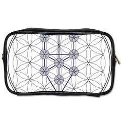 Tree Of Life Flower Of Life Stage Toiletries Bags by Nexatart