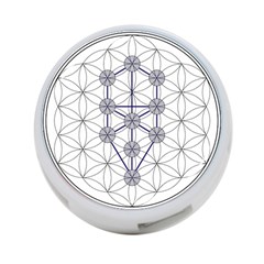 Tree Of Life Flower Of Life Stage 4-port Usb Hub (one Side) by Nexatart