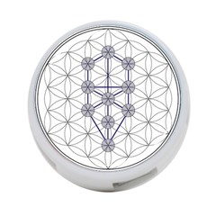 Tree Of Life Flower Of Life Stage 4-port Usb Hub (two Sides)  by Nexatart