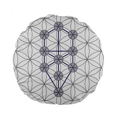 Tree Of Life Flower Of Life Stage Standard 15  Premium Round Cushions by Nexatart