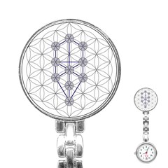 Tree Of Life Flower Of Life Stage Stainless Steel Nurses Watch by Nexatart