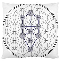 Tree Of Life Flower Of Life Stage Large Flano Cushion Case (two Sides) by Nexatart