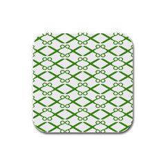 Wallpaper Of Scissors Vector Clipart Rubber Square Coaster (4 Pack) 