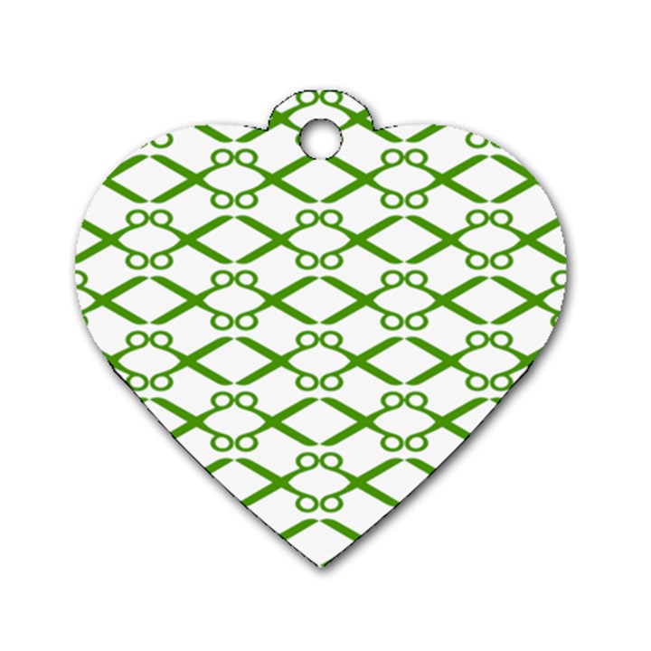 Wallpaper Of Scissors Vector Clipart Dog Tag Heart (Two Sides)