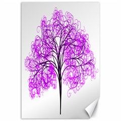 Purple Tree Canvas 24  X 36 