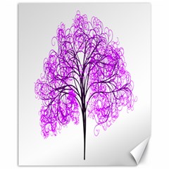 Purple Tree Canvas 11  X 14  