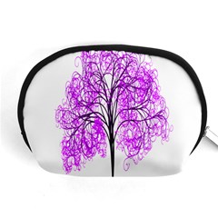 Purple Tree Accessory Pouches (medium)  by Nexatart