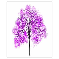 Purple Tree Drawstring Bag (small)