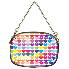 Heart Love Color Colorful Chain Purses (two Sides)  by Nexatart