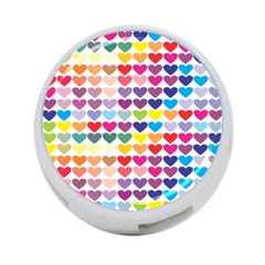 Heart Love Color Colorful 4-port Usb Hub (two Sides)  by Nexatart