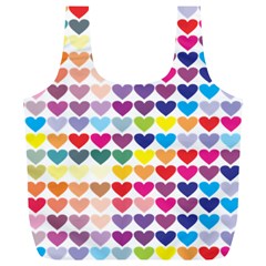 Heart Love Color Colorful Full Print Recycle Bags (l)  by Nexatart