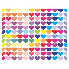 Heart Love Color Colorful Double Sided Flano Blanket (medium) 