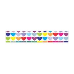 Heart Love Color Colorful Flano Scarf (mini) by Nexatart